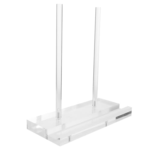 TOPBATHY Clear Acrylic Display Stand for Books Plates Tablets and Menus Sturdy Acrylic Easel Holder for Secure Display of Picture Albums Signs and Magazines Tabletops