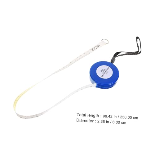 Cinta Métrica para Animales 2.5 m Azul para Peso y Medida miniatura 2