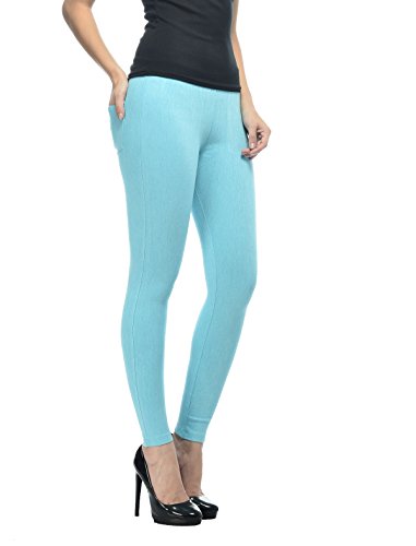 Image of Frenchtrendz Women's Slim Fit Mid Rise Stretchable Cotton Modal Spandex Jegging Pull On