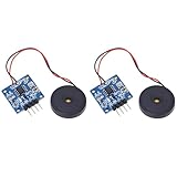 2PCS Piezoelectric Vibration Sensor Module Tap Detection Switch with 5V DC AD DO Output for Arduino and DIY Electronics