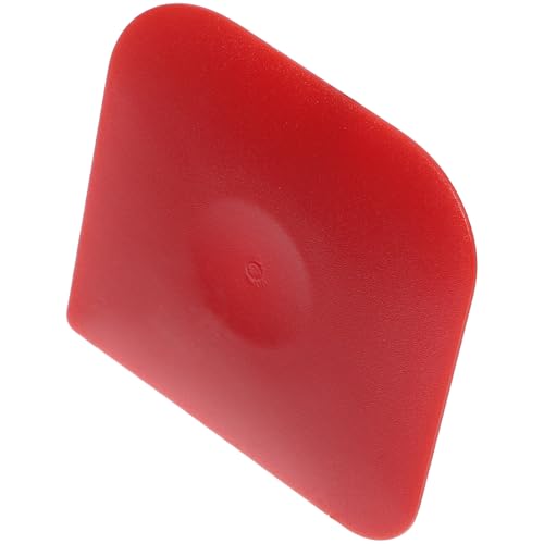 FUOYLOO Grattoir à Casseroles en Plastique Réutilisable Petit Format Rouge Outil de Nettoyage Anti-Rayures pour Poêles en Fonte Grattoir Cuisine Multifonction pour Pâtisserie et Découpe