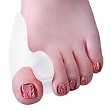 Foot Pain Near Big Toe 40 DUORUI 4 Pack Bunion Guards, Bunion Pads, Bunion Cushion, Toe Fixer, Gel Bunion Toe Spreader - (for Pain Relief from Crooked Toes, Pressure, and Hallux Bunions)