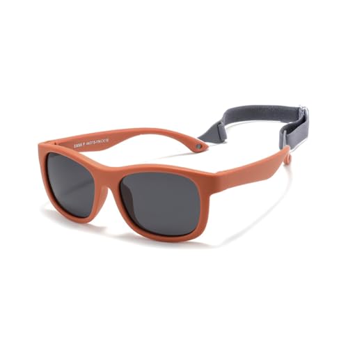 FBHLZ Baby Sunglasses with Strap UV400 Polarized kids cute sunglasses Outdoor Beach Holiday Age 0-36 Months