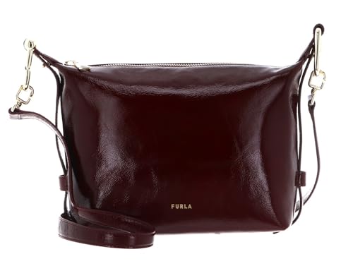 Sac à épaule bandoulière Furla Cuir rouge bordeaux Tonie Vernice
