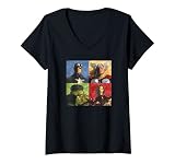 Femme Marvel Steve RogersThor Hulk Iron Man Timeless Collectio T-Shirt avec Col en V