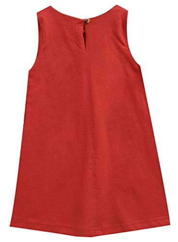 Image of A.T.U.N. (ALL THINGS UBER NICE) Girls Printed Sleeveless Knee Length Casusl Dress with Bow Style