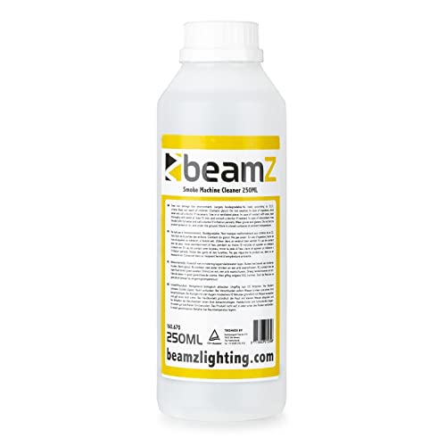 BeamZ FSMC Líquido Limpiador de Máquina de Humo 250ml, Líquido Especial para Máquinas de Humo y Niebla con Base de Agua, Alarga Vida de Maquina de Humo para Fiestas, 250ml