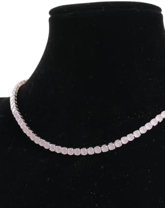 Serelia Opak Pembe Zirkon Taşlı Yuvarlak Model Su Yolu Silver Kolye (Silver/Standart) - Görsel 3
