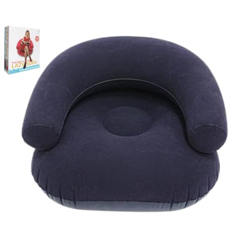 Genikeer Sillón Inflatable,Asiento Relax de Felpa Suave - Sofá Hinchable - para Salón Dormitorio Al Aire Libre Playa Piscina Viaje Estadio Noche de Cine Lectura Piscina