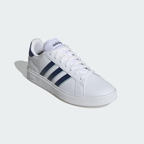 Image of adidas Men Sportswear Sports Shoes | Grand Court Td | White | Size-12 |