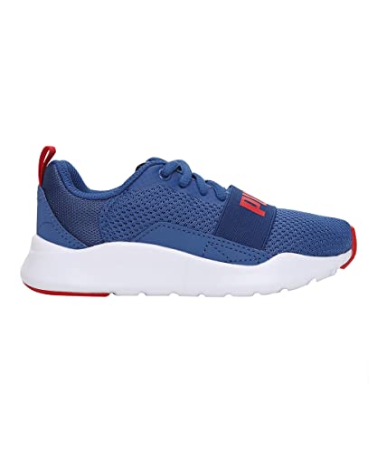 Image of Puma unisex-child Wired PS Galaxy Blue-High Risk Red Running Shoe - 11 UK (36690308)