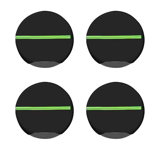 トレーラー用タイヤカバー,4枚組 UVカット ホイールプロテクター - 高耐久性 太陽光 雨 雪 保護 収納バッグ | バン トラック SUV 各種車両用 自動車アクセサリー