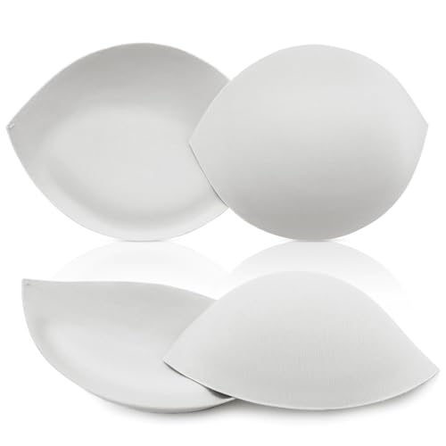 Image of Nimiah Bra Inserts Breast Enhancers - 2 Pairs Push up Swimsuit Pads Add Cups Size Instantly Fits AB, C, D Cup