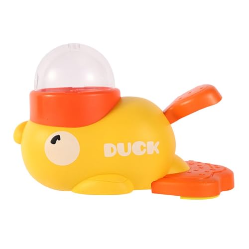 自動給餌器 犬 知育玩具 黄色のアヒル給餌器 ペットフィーダー 犬が早食いしないようにする 押して食べるデザイン ペット給餌おもちゃ お手入れ簡単 自分で遊び 餌入れ フィーダ 留守番 ストレス解消 (A)