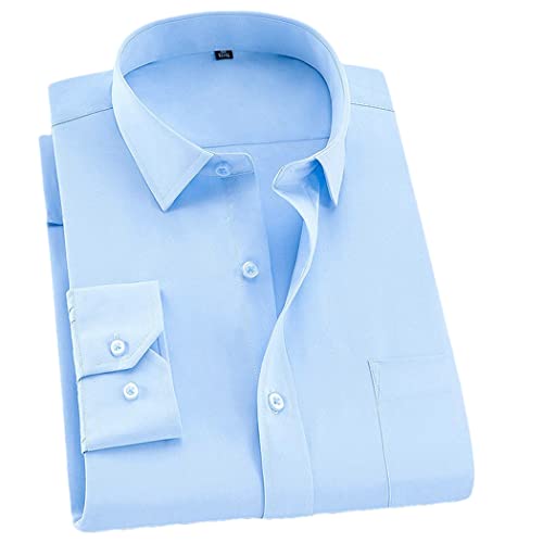 Chemise manches longues homme coupe ajustée affaires et soirées taille grande 4XL