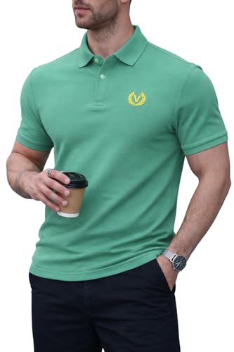 Image of Mack Jonney Men's Cotton Polo T-Shirt|Solid Regular Fit|Half Sleeve Collar T-Shirt for Casual Wear-MJ-32