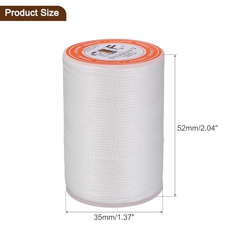 Hilo encerado para coser cuero 0.8mm, 60 yardas, poliéster miniatura 2