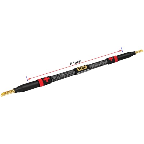 Cables de puente de altavoz HiFi en cobre OFC ultra puro y tweed 6