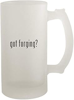 got forging? - Frosted Glass 16oz Beer Stein