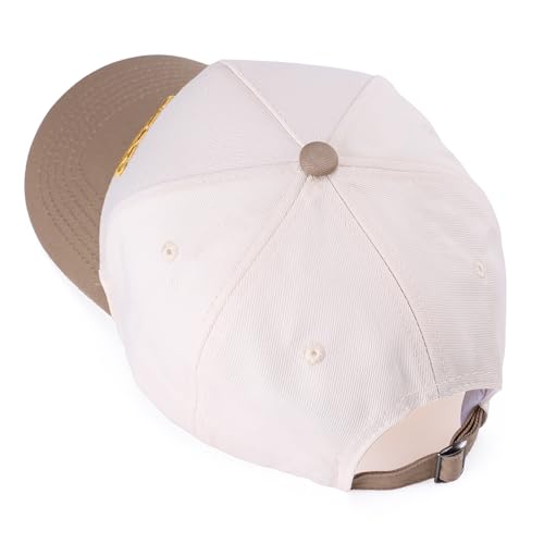 Image of Vintage Two-Tone Trucker Hat Adjustable Baseball Cap with Mommin Embroidery Ponytail Fit Unisex Outdoor Casual Headwear