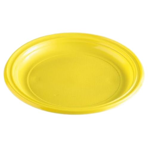 Generico PIATTI FESTAIOLI PIANI GIALLO X25PZ DIAM.22 RIUSABILE DOPLA