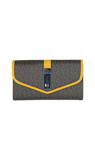 Carteira Cedar Flap, Guess, Feminino, Bege Multi, Un