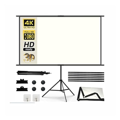 Pantalla proyector portátil 60 pulgadas con soporte antiarrugas de cine