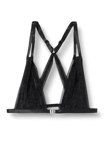 Bralette Dagi en tulle sous un pull décolleté pour un look chic