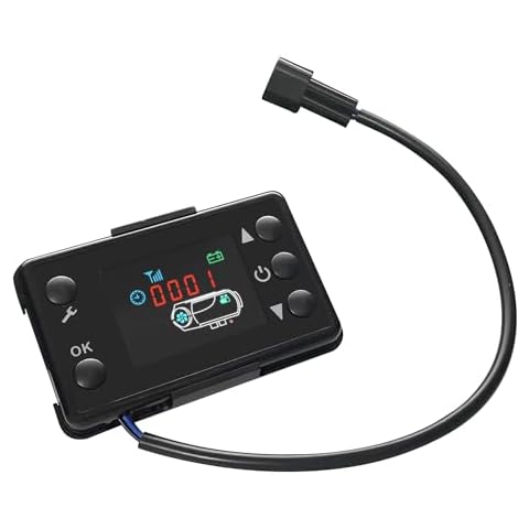 12V Diesel Heater LCD Switch Controller, Car Parking Heater Air Heater LCD screen for 2KW / 5KW / 8KW Heater Black Accessories without Remote Control Cover