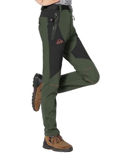 Rdruko Skihose Damen Wasserdicht Softshellhose Winter Gefüttert Winterhose Warme Outdoorhose Winddicht Wanderhose Thermo Trekkinghose Snowboardhose (Armeegrün, M) Rdruko Skihose Damen Wasserdicht Softshellhose Winter Gefüttert Winterhose Warme Outdoorhose Winddicht Wanderhose Thermo Trekkinghose Snowboardhose (Armeegrün, M)
