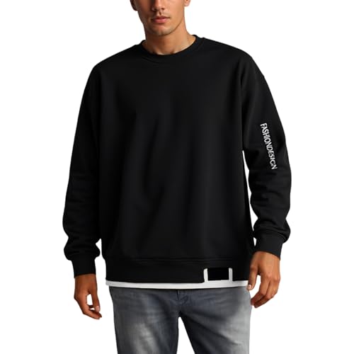 T-shirt manches longues homme effet 2 en 1 pour un confort optimal en mi-saison