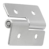 Bulevisiter Bisagra desmontable para puertas de acero inoxidable, herrajes extraíbles resistentes para puertas de armario y armarios (40 x