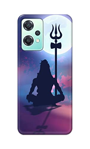 Image of Printed Hard Back Cover Case for OnePlus Nord CE 2 Lite 5G Back Cover (Lord Shiva) -702