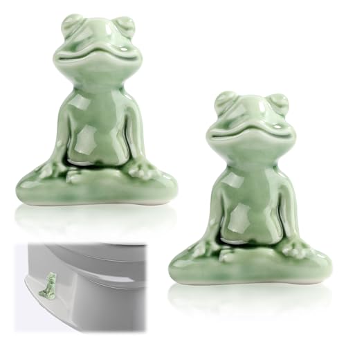 2pcs Ceramic Toilet Bolt Covers, Frog Toilet Bolt Covers Toilet Bolt Caps Toilet Bolt Covers...