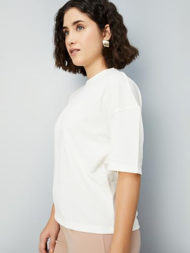 Image of Max Women's Solid Regular Fit T-Shirt