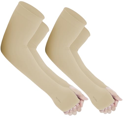 Image of Yuneek Arm Sleeves For Men & Women UV Sun Protection, UPF 50 Cool Arm Hand Cover Unisex For Bike ride,Golf,cricket,cycling,yoga,gym Sports