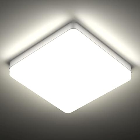 LED Ceiling Light, 36W Natural White Ceiling Lamp 4000K, 4350LM Modern Bright Ceiling Lights for Kitchen, Bedroom, Bathroom, Hallway, Porch and Hallway Cover