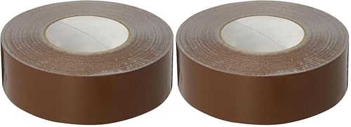 Image of Nashua - 1086198 398 Polyethylene Coated Cloth Professional Grade Duct Tape, 55m Length x 48mm Width, Brown (Pack of 2)