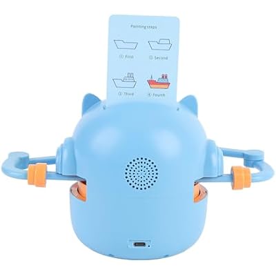 Smart Drawing Robot - Interactive Educational Learning Machine with Premium ABS Material, 21800mAh Battery, 2 Pens, 100 Cards - for Kids and Adults