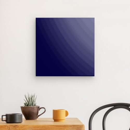 Toile murale bleu foncé Wedecored 40x40 cm pour salon