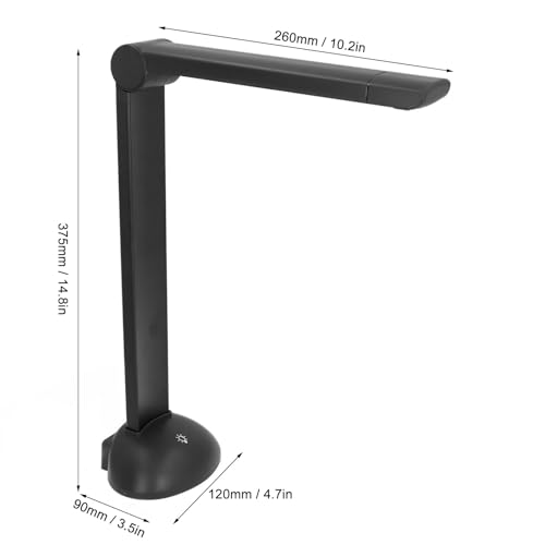 A3 A4 Document Scanner Câmera de documentos com luz LED 12MP HD 3672x2856 Resolução de digitalização