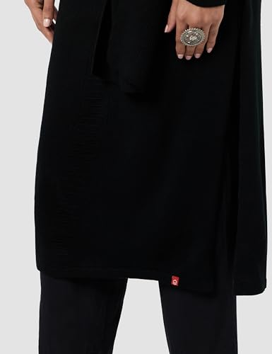 Image of BIBA Women Acrylic Regular Fit Straight Scarf Set Yarndyed Kurta