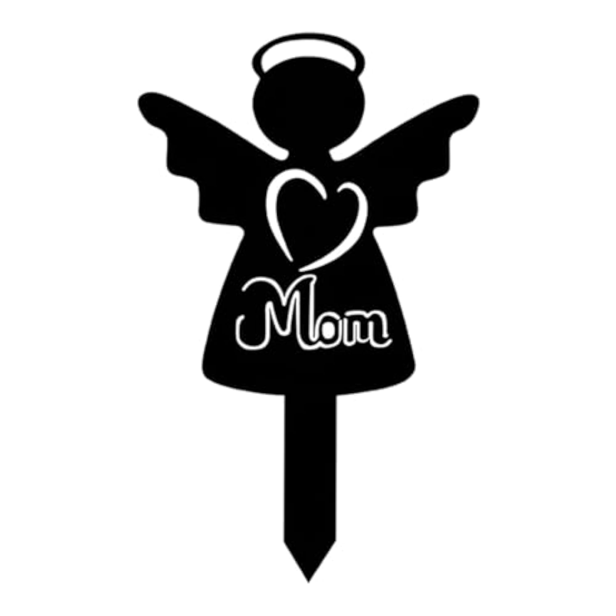 Garden Stake Acrylic Loved Person Angel Memorial Stake