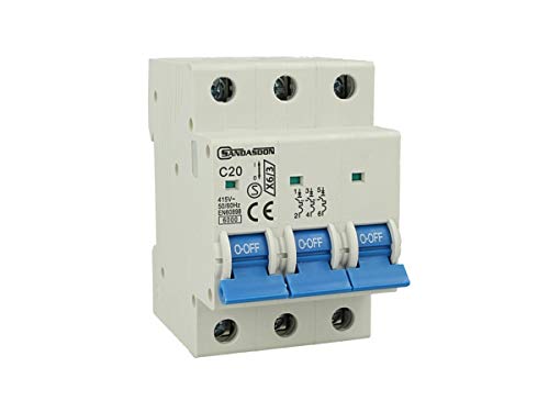 Magnetotérmico 3P 3 módulos 20A