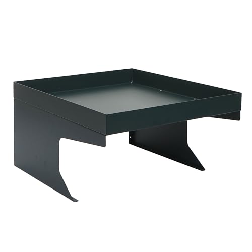 PROREGAL Mähroboter-Garage mit Pflanzkasten HxBxT 37x60x70cm Metall Grün Dach Unterstand für Rasenmäher universal