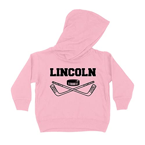 Hockey Lincoln Kids Hoodie Sweatshirt Toddler 5T Light Pink