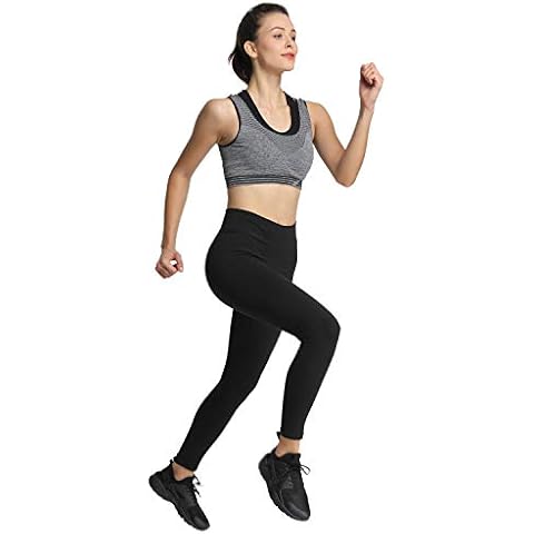 iLoveSIA Leggings for Women Soft Touch Yoga Pants Black Cotton Sports Leggings for Daily Workout Gym Yoga Cover