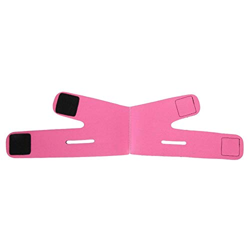 Face Slimming Strap, Double Chin Skin Bandage Reducer Face Facial Lifting Slimming Belt Face Slimming Belt for Women(Rose Red)