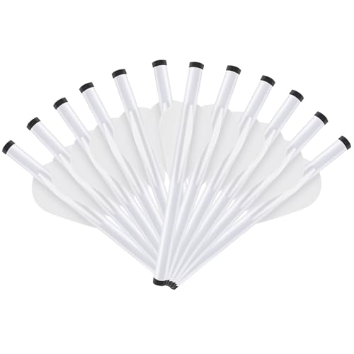 image for KEAUP 12 Packs Arrow Fletching with 2 Inch Arrow Vanes, Shrink Fletch 