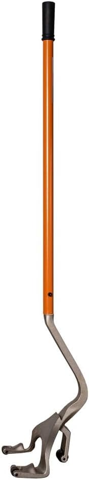 Martins Industries Truck Tire Demounting and Removal Tool, Manual Tire Changer Tool, Carbon Steel with Firm Rubber Handle, Grey and Orange Colors (MDT-T)